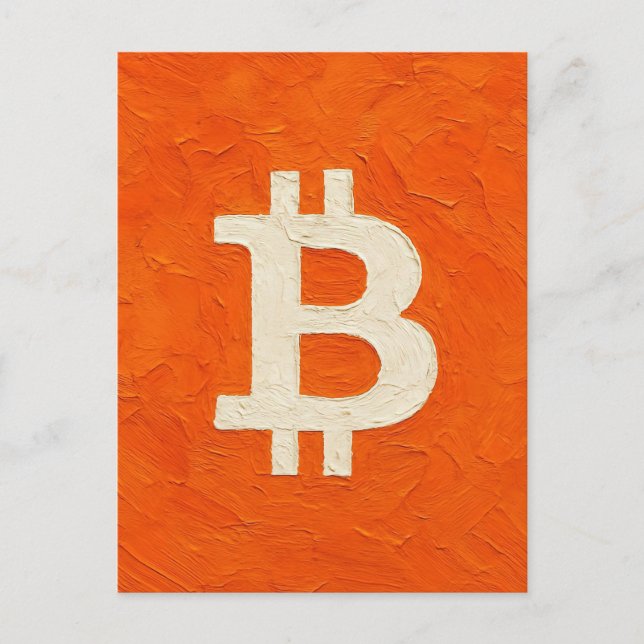Bitcoin Standard (olja, stil: 4) Vykort (Framsida)