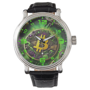 Bitcoin Steampunk Stil Watch Armbandsur