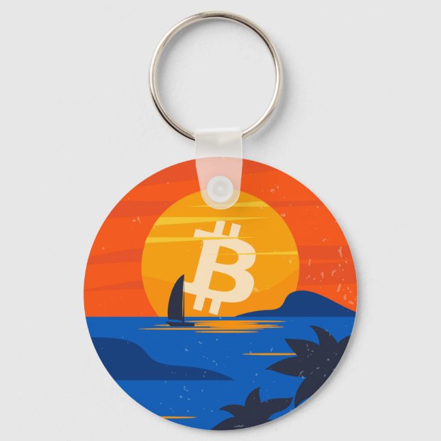 Bitcoin Strand Nyckelring (Framsida)
