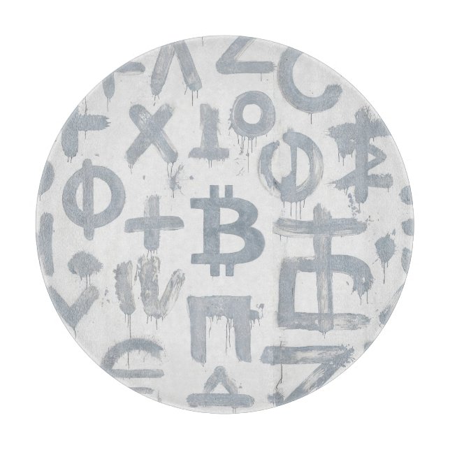 Bitcoin Street Art (Vit målning nr 4) (Framsidan)
