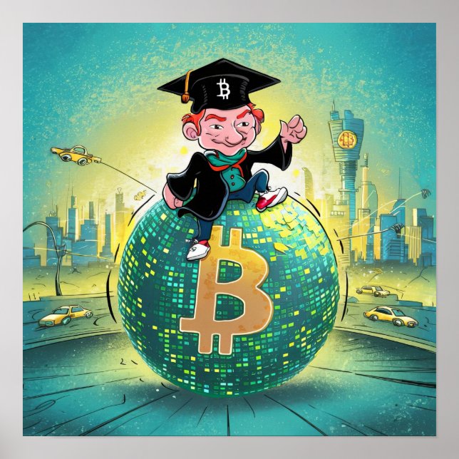 Bitcoin Studenten Poster (Framsidan)