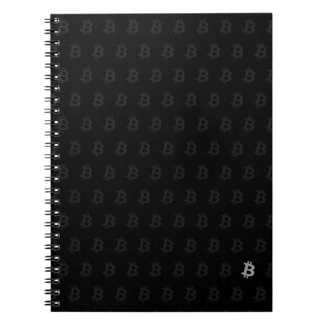 Bitcoin Svart Anteckningsbok (Framsidan)