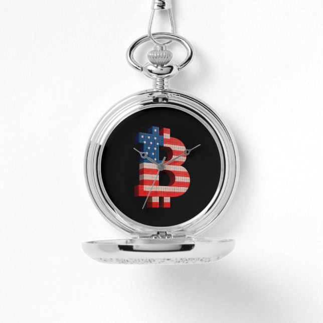 Bitcoin Sverige Pixel ₿ Armbandsur (Framsida)
