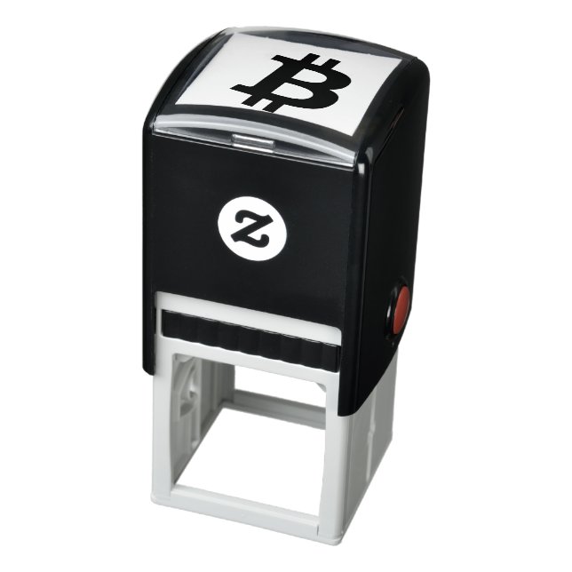 Bitcoin symbol Self Inking Rubber Frimärke ₿ Självfärgande Stämpel (Produkt)