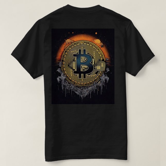 BITCOIN T-skjorta för kryptocurrency älskare T Shirt (Design baksida)