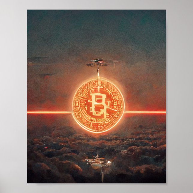 Bitcoin tapet poster (Framsidan)
