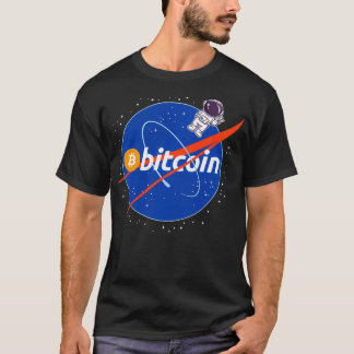 Bitcoin till Måne Astronaut Crypto Cryptocurrenc T Shirt