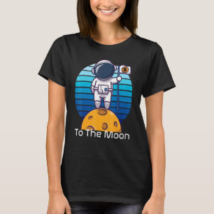 Bitcoin till Måne Hodl Astronaut Nft Defi Crypto T Shirt