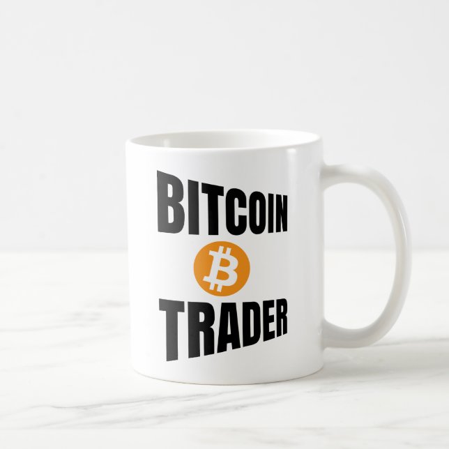 Bitcoin Trader Perspective Text Kaffemugg (Höger)
