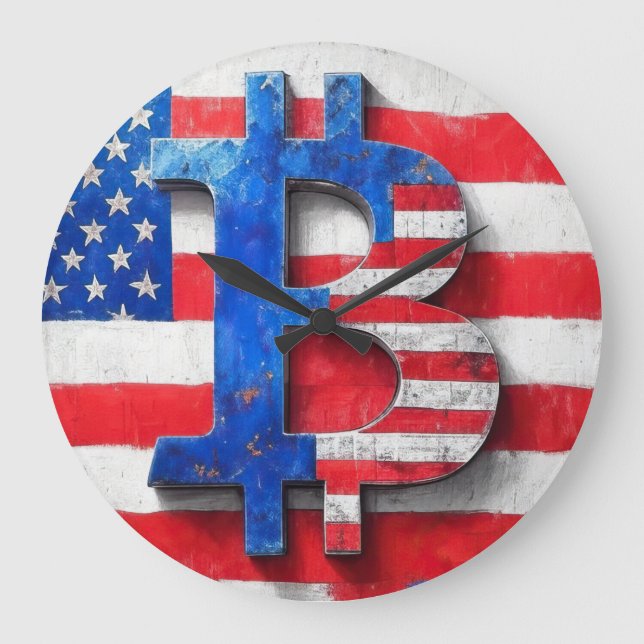 Bitcoin USA Stor Klocka (Framsida)