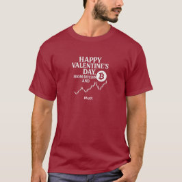 Bitcoin Valentine Chart Trend Trader T Shirt
