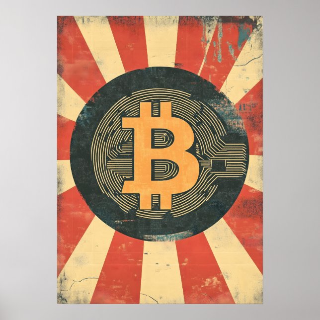 Bitcoin Vintage Poster (Framsidan)
