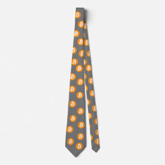 Bitcoin Wave BTC Crypto Token Neck Tie Slips