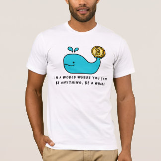 Bitcoin Whale Crypto Investor & BTC Trading Design T Shirt