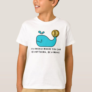 Bitcoin Whale Crypto Investor & BTC Trading Design T Shirt