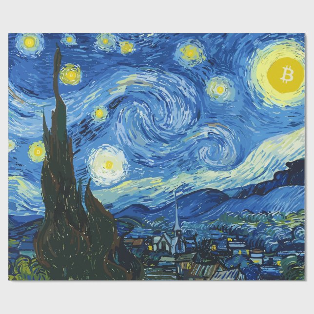 Bitcoiny Night Presentpapper (Platt)