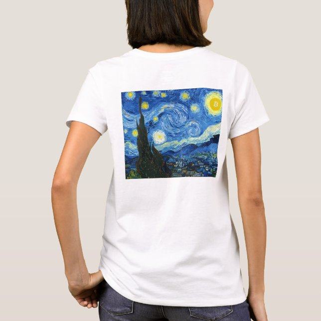 Bitcoiny Night T Shirt (Baksida)