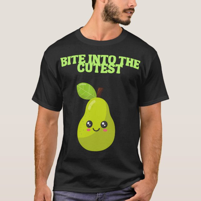 Bite Into The Cutest-Kawaii Pear-Classic Version T Shirt (Framsida)