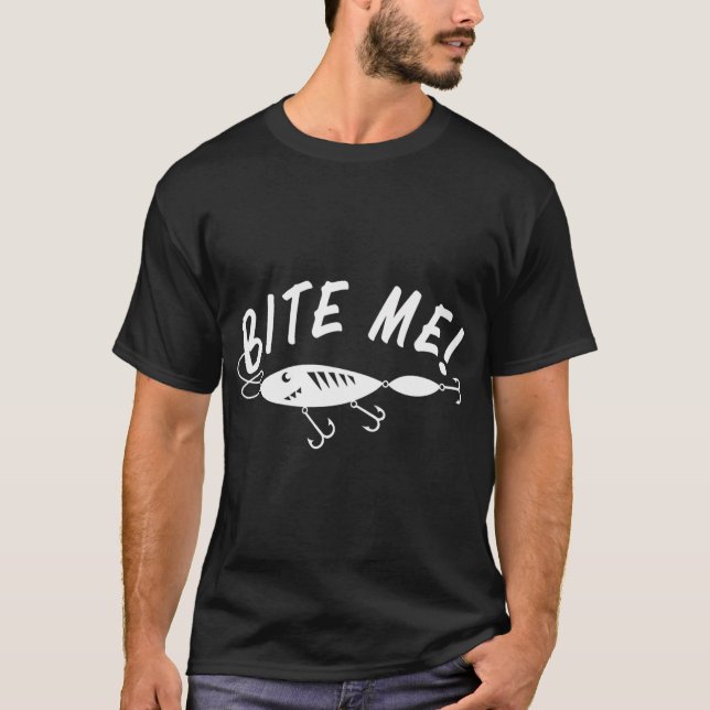 BITE ME FISKEDESIGN T SHIRT (Framsida)