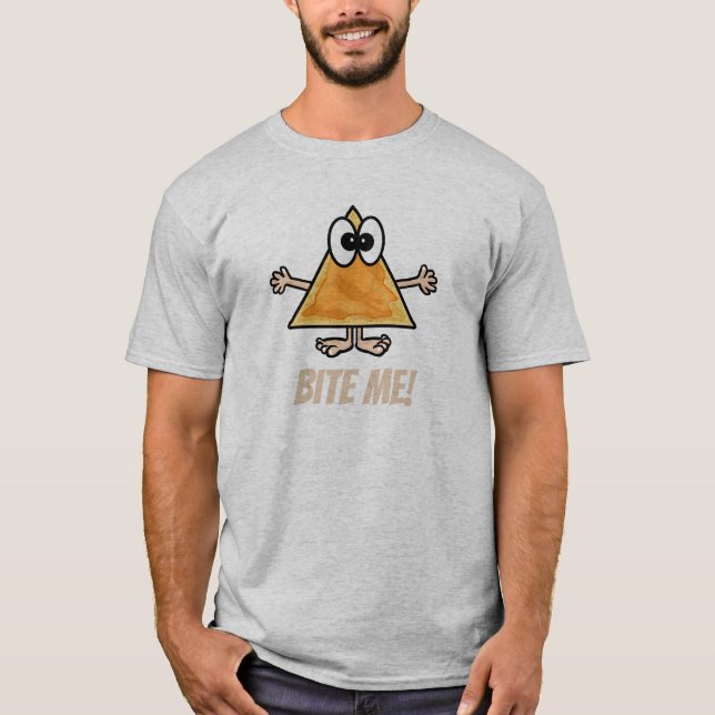 Bite Me Nacho Chip T-shirt (Framsida)