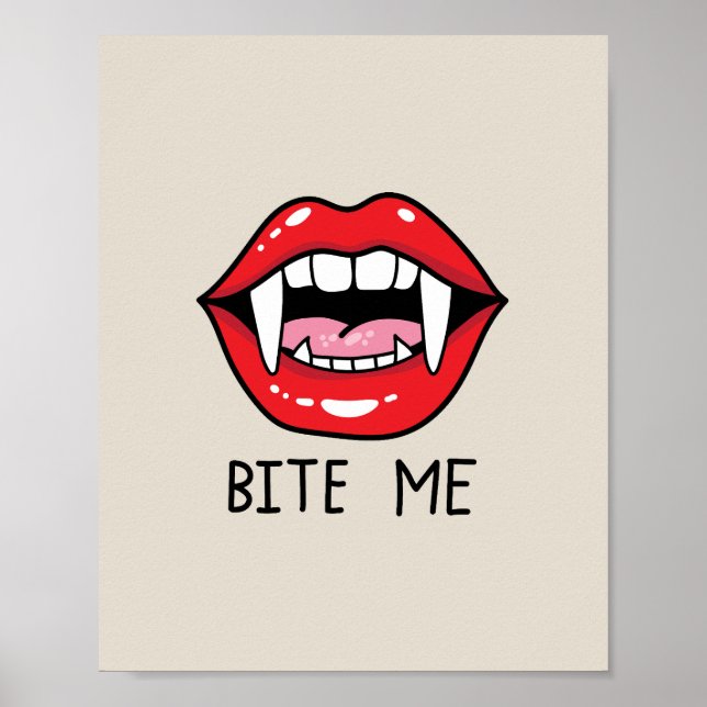 Bite me  poster (Framsidan)
