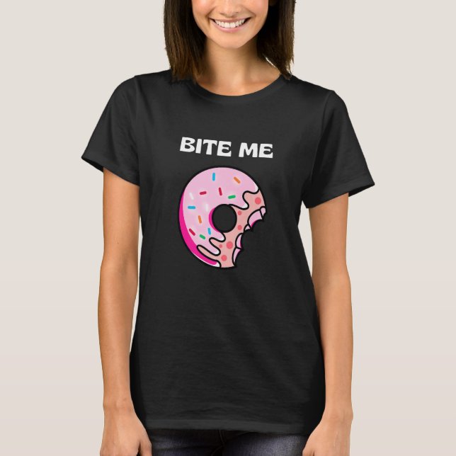 Bite Me Shirt Donut Crew Premium T Shirt (Framsida)