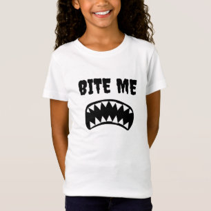 Bite Me söt t-shirt för barn