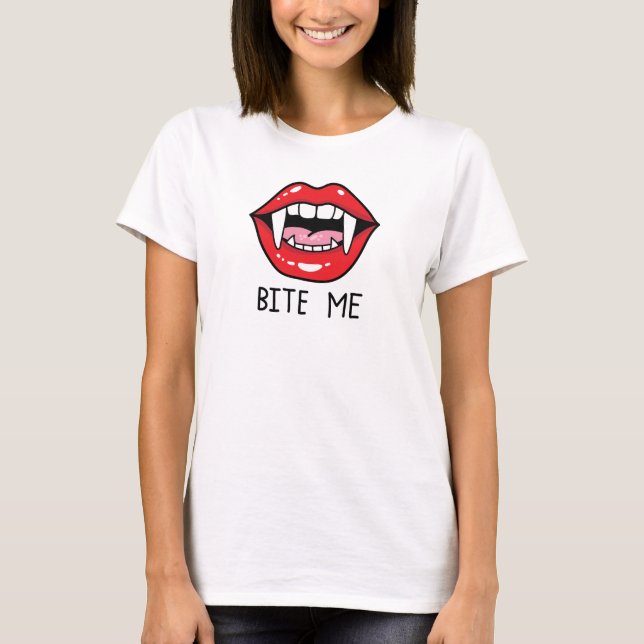 Bite me  t shirt (Framsida)
