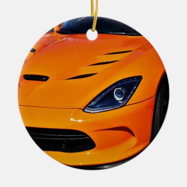 Biten orm julgransprydnad keramik (Framsidan)