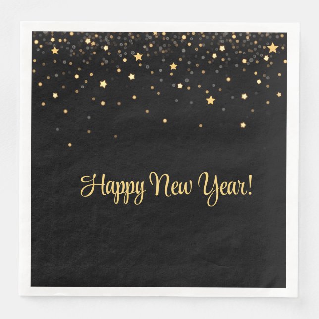 Bites & Bubbly New Years Eve Pappersservett (Framsida)