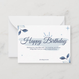 Bithday Cards Anteckningskort