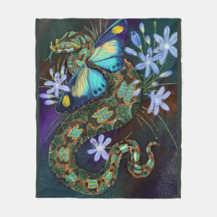 Bitis Nasicornis Butterfly Viper Fleecefilt