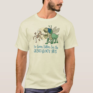 Bitit av släktforskningkryp t-shirt
