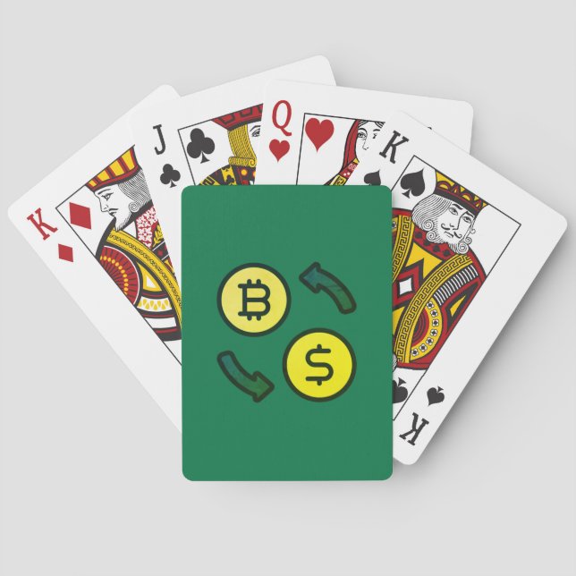 Bitmyntvaluta till dollarikoner casinokort (Baksidan)