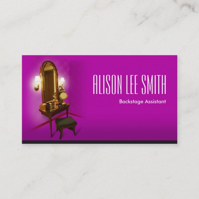 Biträdande assistent i ballastbakstadiet visitkort (Framsida)