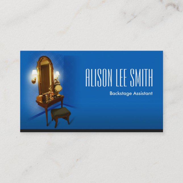 Biträdande assistent i ballastbakstadiet visitkort (Framsida)