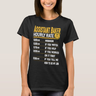 Biträdande bagare timlön Bakande assisterande koc T Shirt