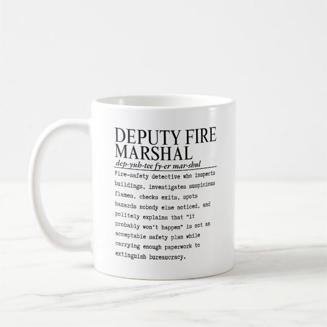 Biträdande brandchef kaffemugg (Vänster)