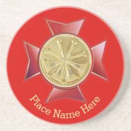 Biträdande chef för brandavdelningen Guld Medallio Underlägg