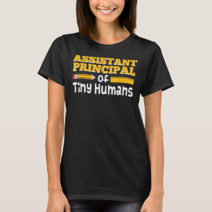 Biträdande chef för Tiny Humans Funny Vice Prin T Shirt