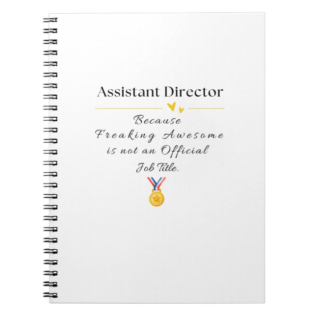 Biträdande direktör anteckningsbok (Framsidan)