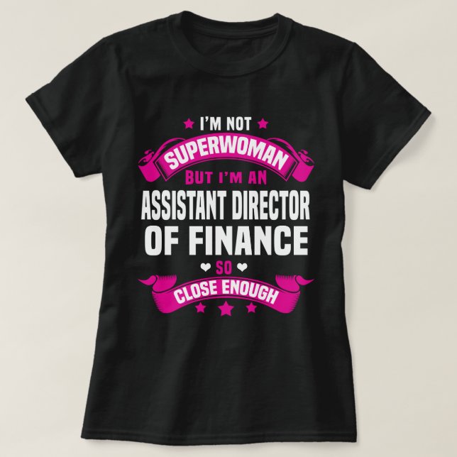 Biträdande finansdirektör t shirt (Design framsida)
