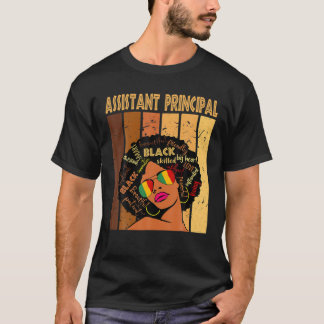Biträdande förste Afro African Women Black Histo T Shirt