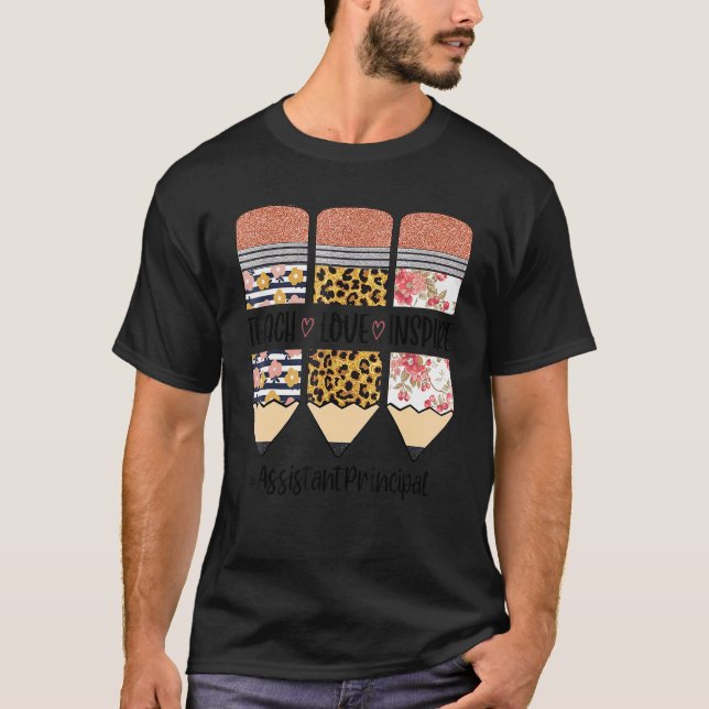 Biträdande huvudansvarig Back to school Teach Kärl T Shirt (Framsida)