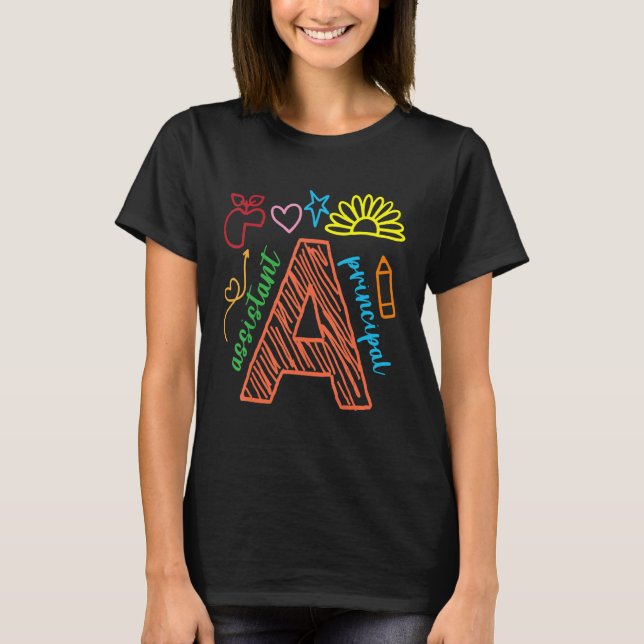 Biträdande huvudskissedesign t shirt (Framsida)