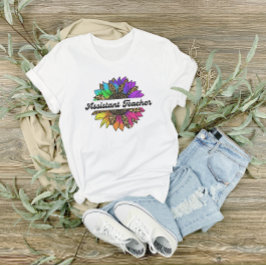 Biträdande läraryrke Regnbåge Sunros T Shirt