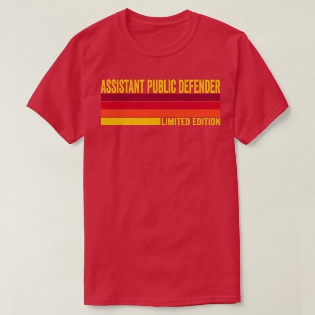 Biträdande offentlig försvarare t shirt (Design framsida)