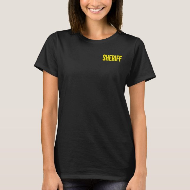Biträdande polischef Tillsatta lagar T Shirt (Framsida)