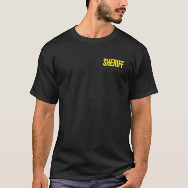 Biträdande polischef Tillsatta lagar T Shirt (Framsida)