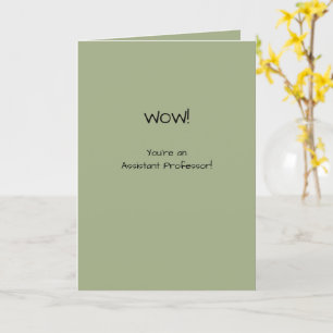 Biträdande professor Grattiss First Job Kort